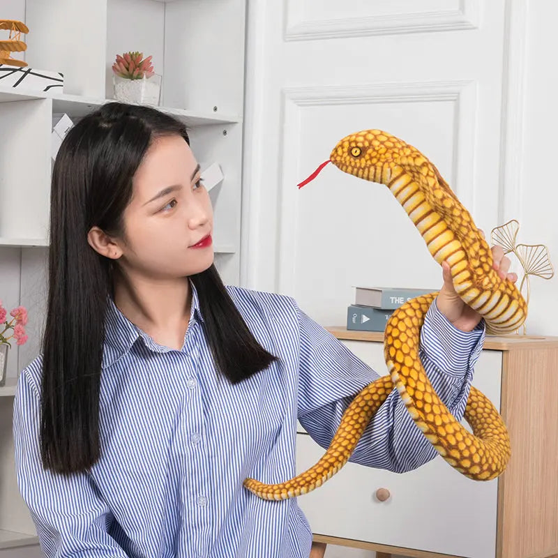 Plush Cobra Snake Pillow