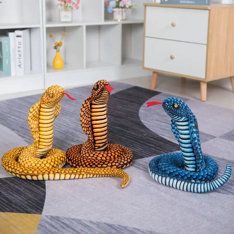 Plush Cobra Snake Pillow