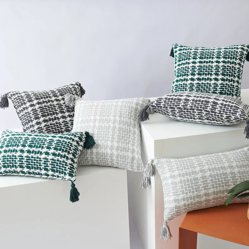 Double-sided Striped Pillow Case