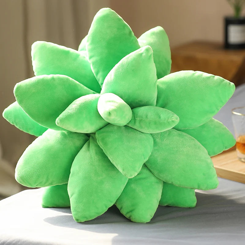 25/45cm Lifelike Succulent Plants Plush Toys Soft Doll Stuffed Green Potted Flowers Pillow Chair Cushion for Girls  Gift