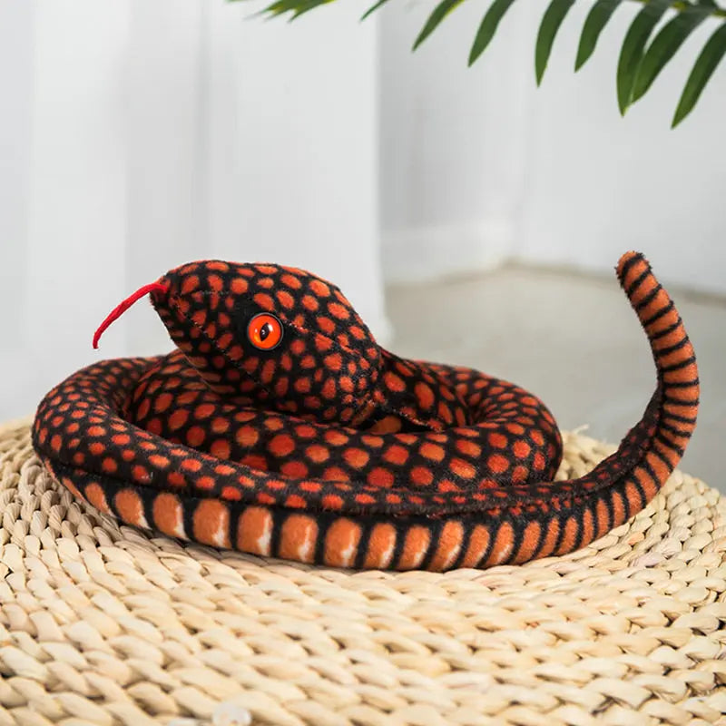 Plush Cobra Snake Pillow