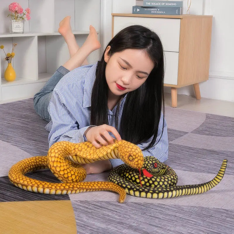 Plush Cobra Snake Pillow