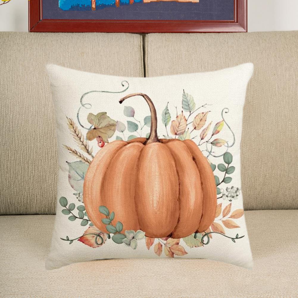 Autumn Pumpkin Throw Pillow Covers Set