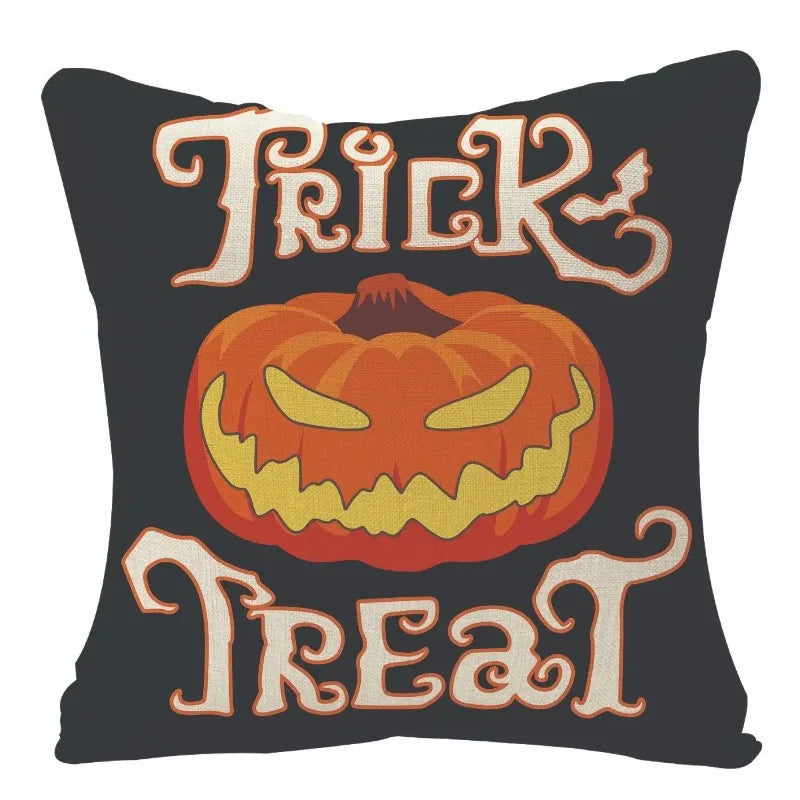 Halloween Trick or Treat Cushion Cover