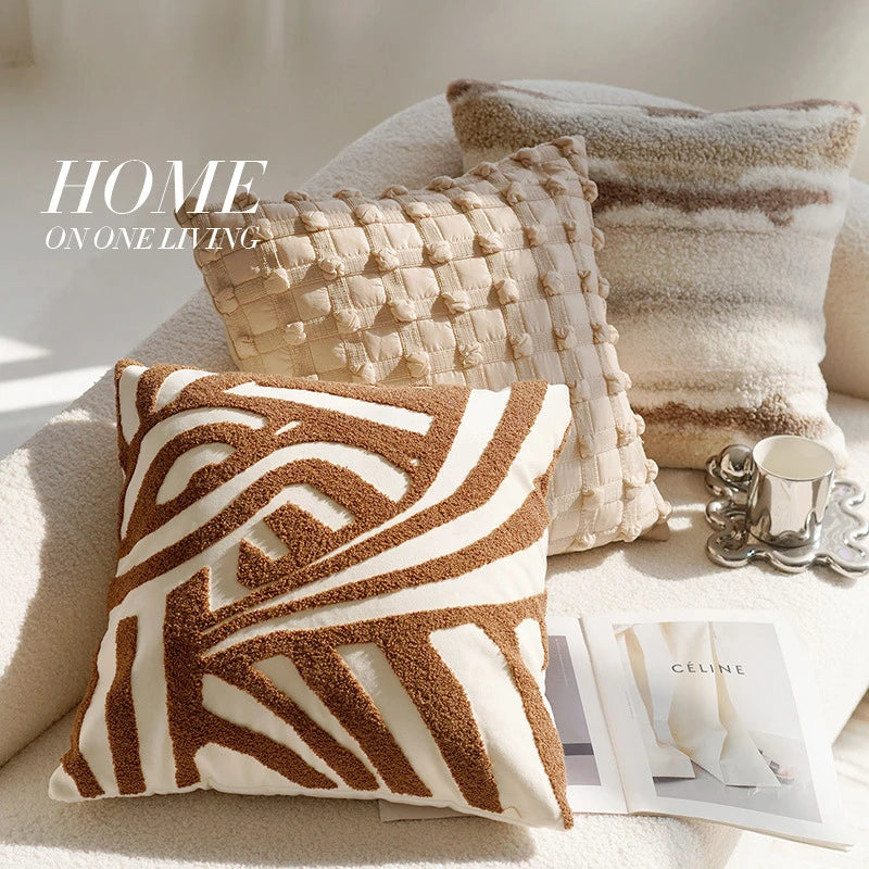 Cream Light luxury Pillow Cases