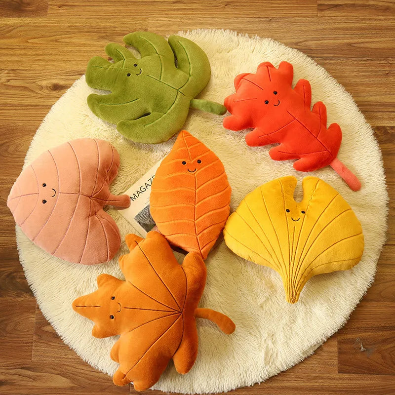 Soft Leaf Cushion Room Decoration