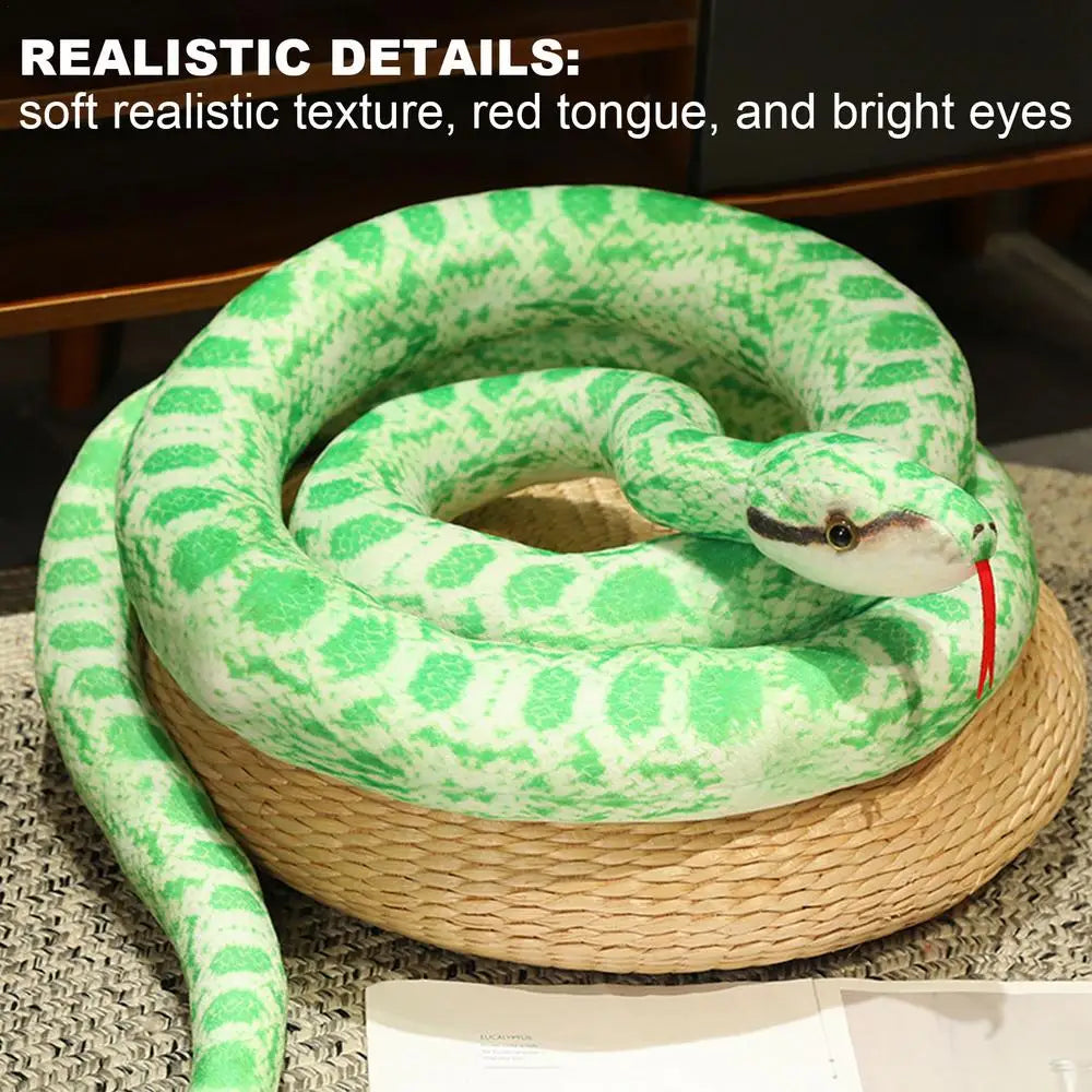 Realistic Giant Python Plush Pillow