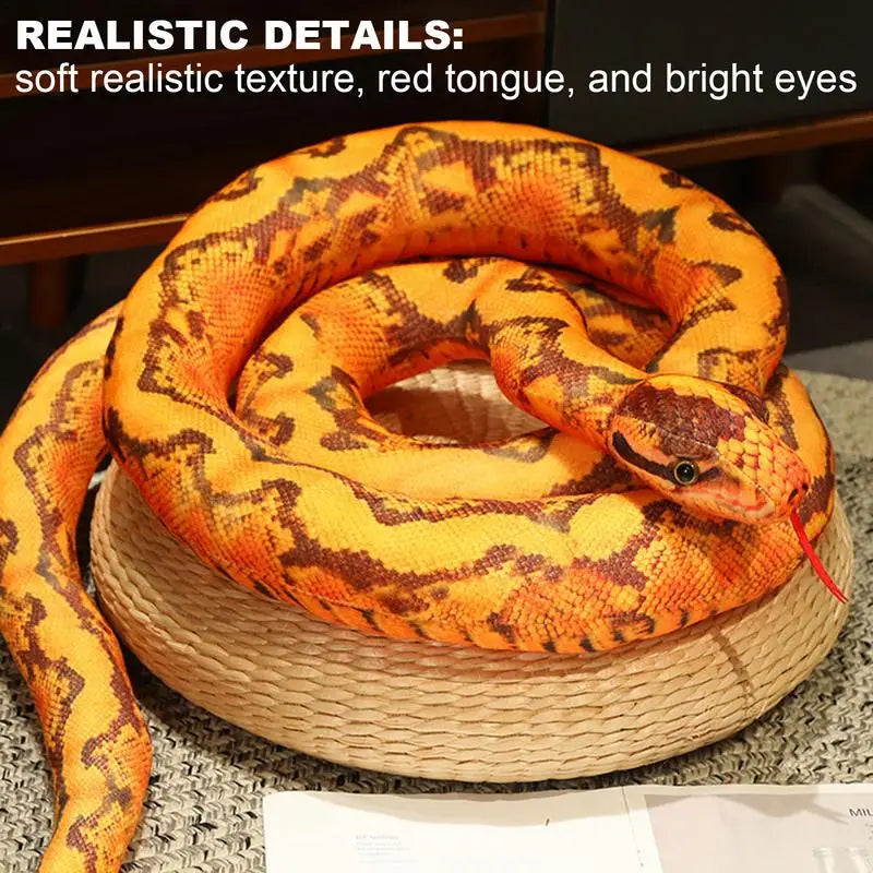 Realistic Giant Python Plush Pillow