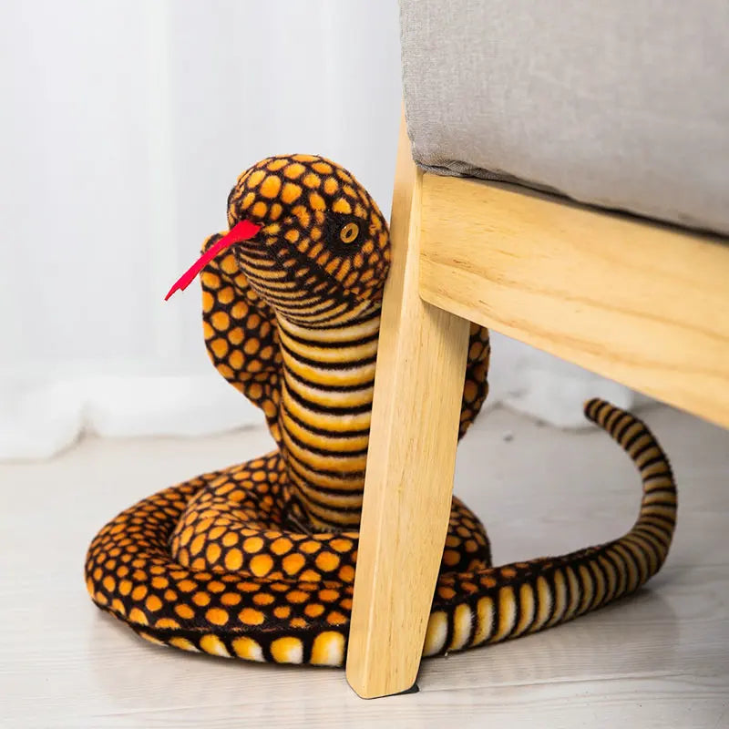 Plush Cobra Snake Pillow