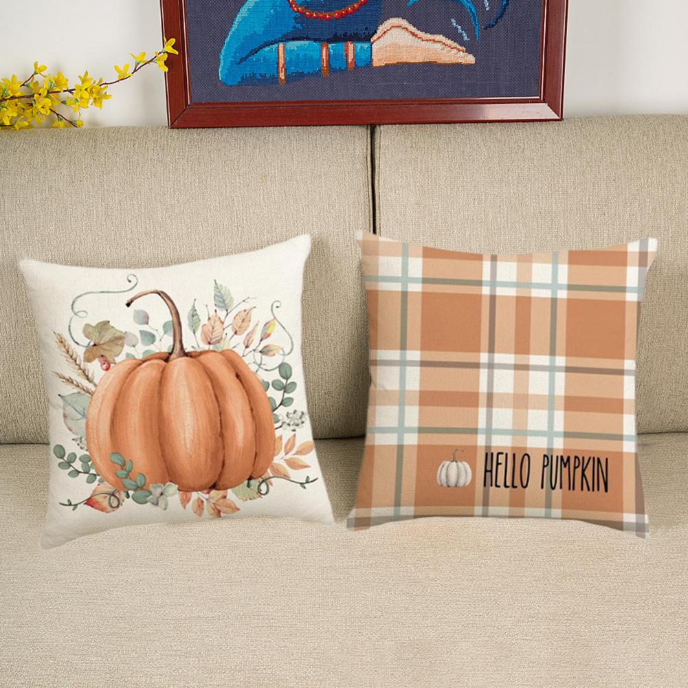 Autumn Pumpkin Throw Pillow Covers Set