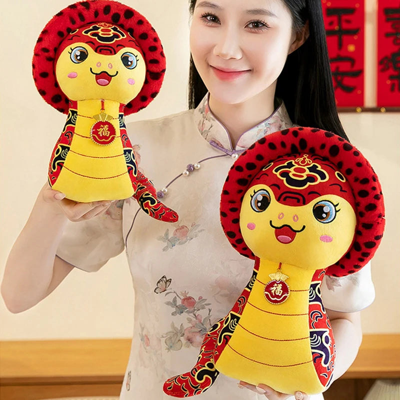 Guofeng Snake Plush Pillow