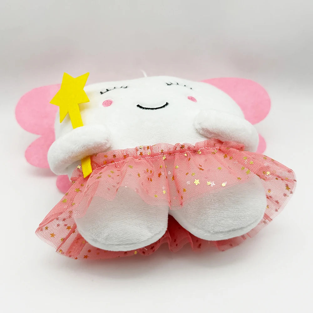 TreasuringU Tooth Fairy Plush Toys Cartoon Soft Stuffed Tooth Dolls Cute Car House Pillow Birthday Gift for Children Kids