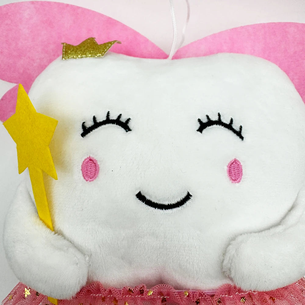 TreasuringU Tooth Fairy Plush Toys Cartoon Soft Stuffed Tooth Dolls Cute Car House Pillow Birthday Gift for Children Kids