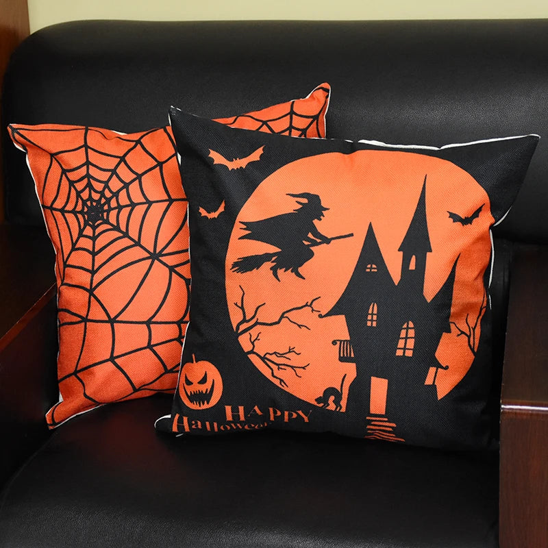 Halloween Pumpkin & Ghost Pillow Case