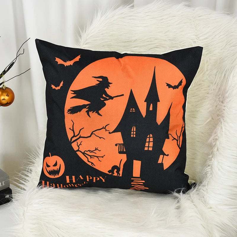 Halloween Pumpkin & Ghost Pillow Case