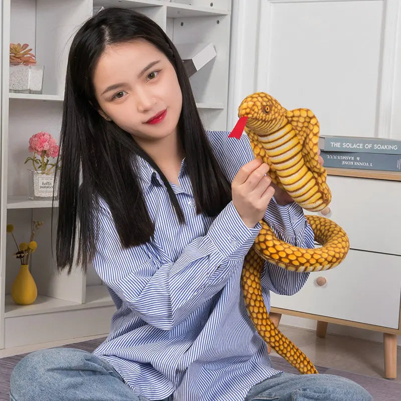 Plush Cobra Snake Pillow