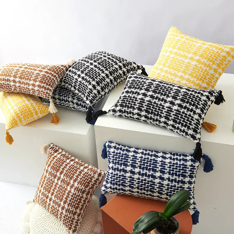 Double-sided Striped Pillow Case