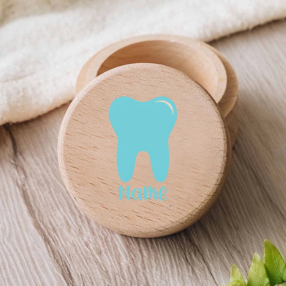 Personalized Baby Gifts Tooth Fairy Box Custom Wooden Tooth Fairy Trays Teeth Storage Keepsake Baby Girl Boy 1st Birthday Gift