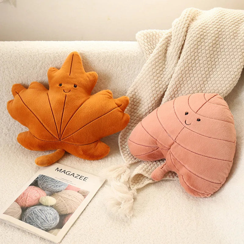 Soft Leaf Cushion Room Decoration