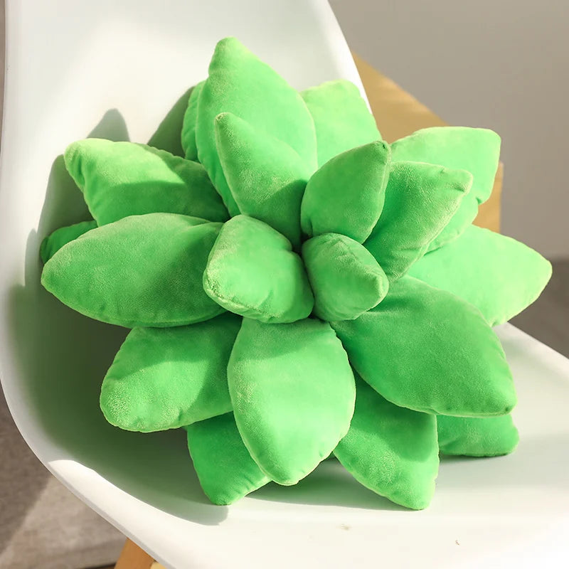 25/45cm Lifelike Succulent Plants Plush Toys Soft Doll Stuffed Green Potted Flowers Pillow Chair Cushion for Girls  Gift