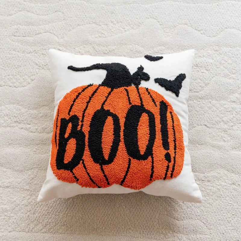 Modern Halloween Throw Pillow