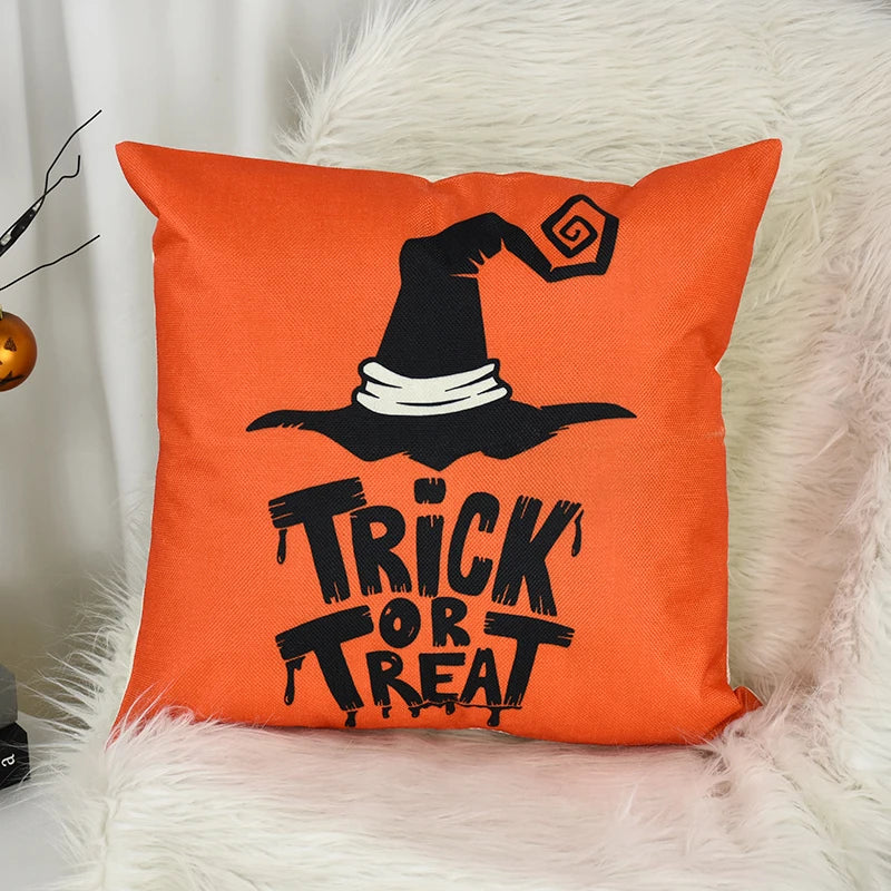 Halloween Pumpkin & Ghost Pillow Case