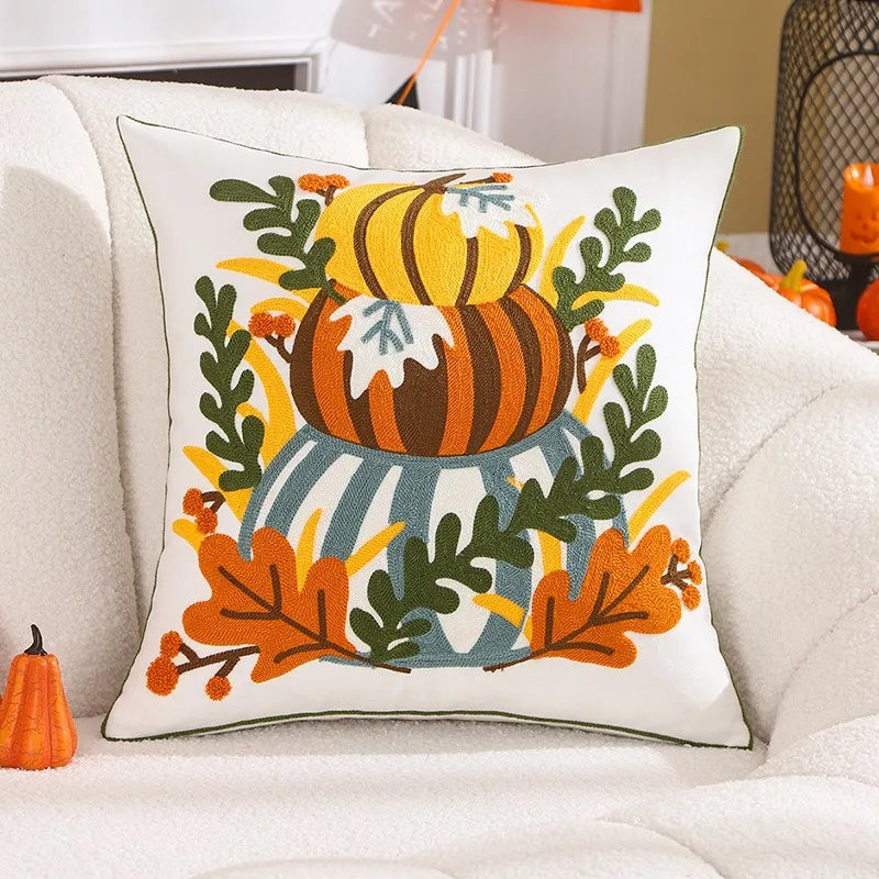 Autumn Pumpkin Cushion Cover