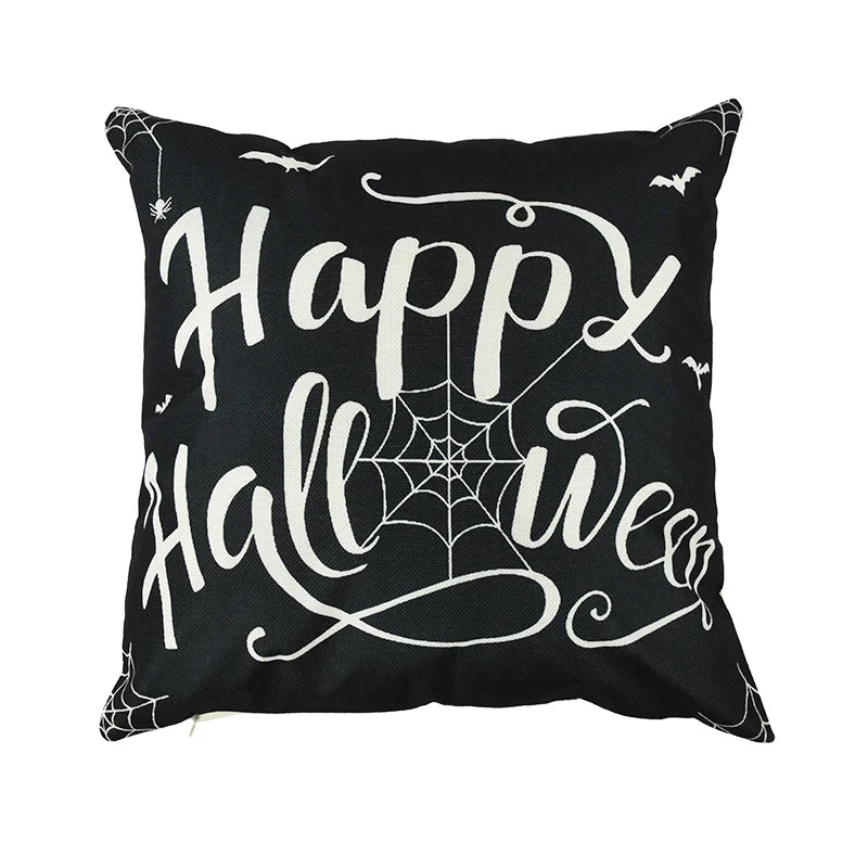 Halloween Linen Cushion Cover