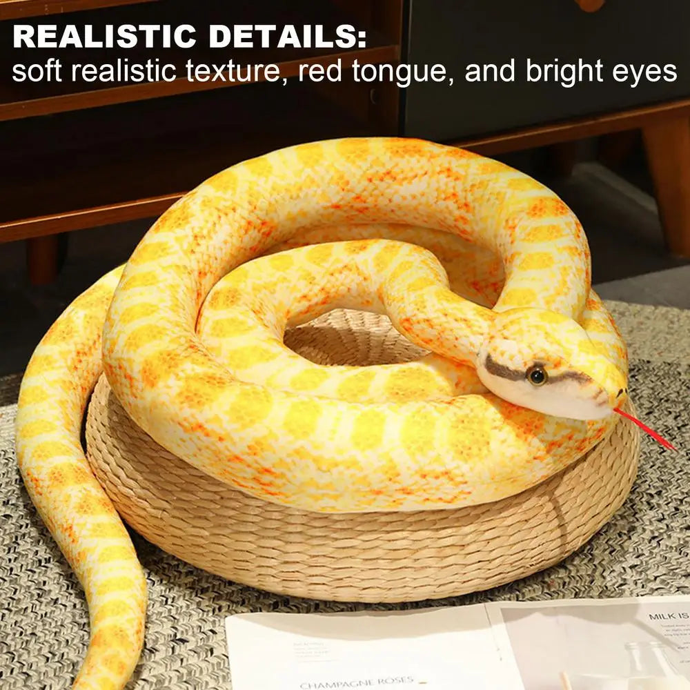 Realistic Giant Python Plush Pillow