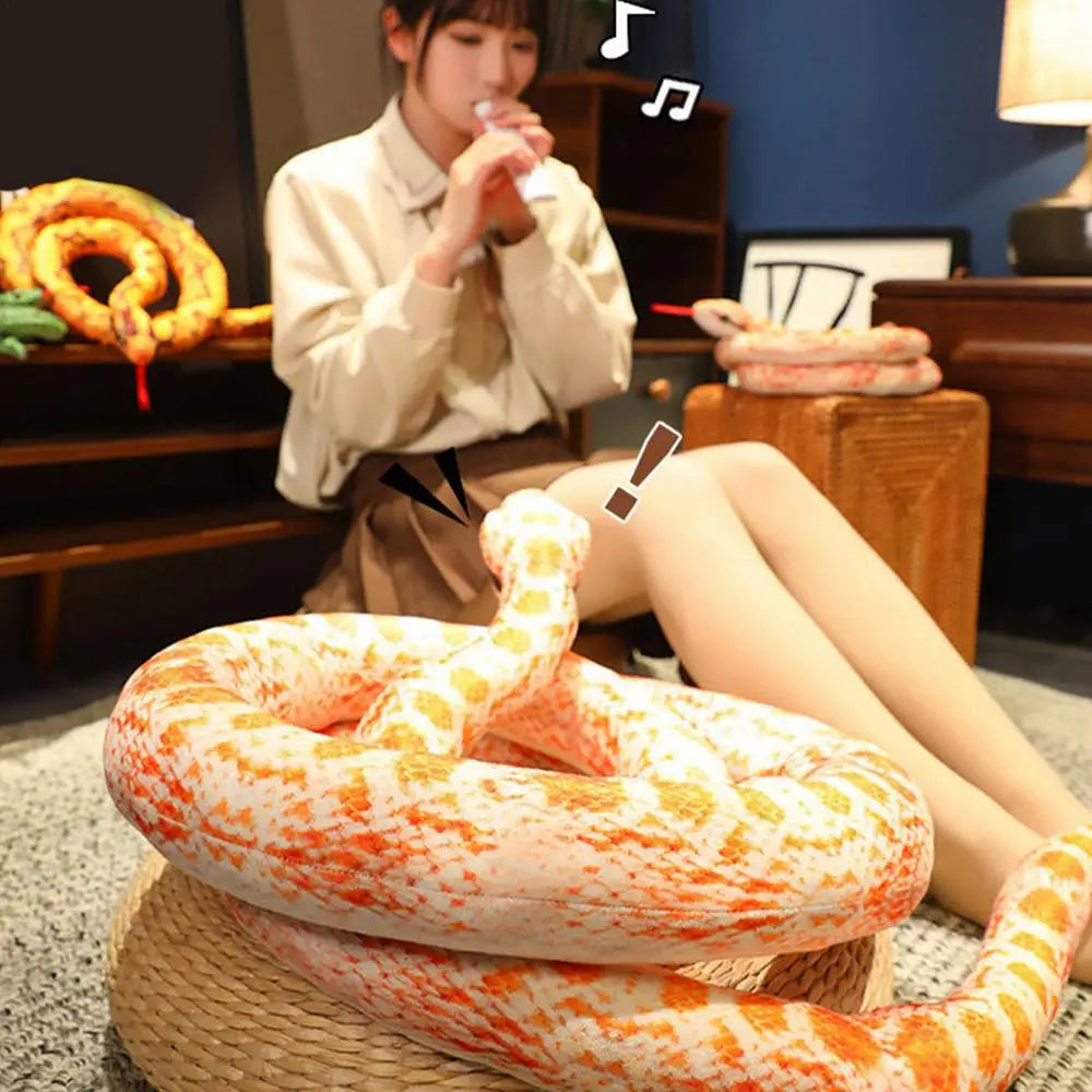 Realistic Giant Python Plush Pillow