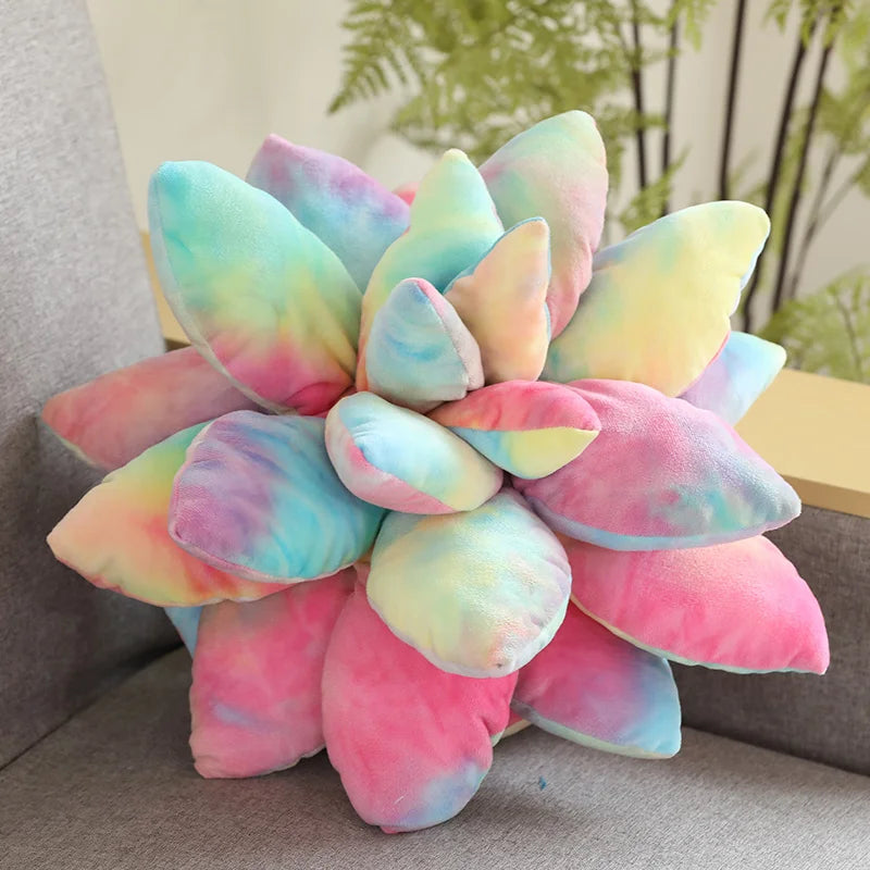 25/45cm Lifelike Succulent Plants Plush Toys Soft Doll Stuffed Green Potted Flowers Pillow Chair Cushion for Girls  Gift