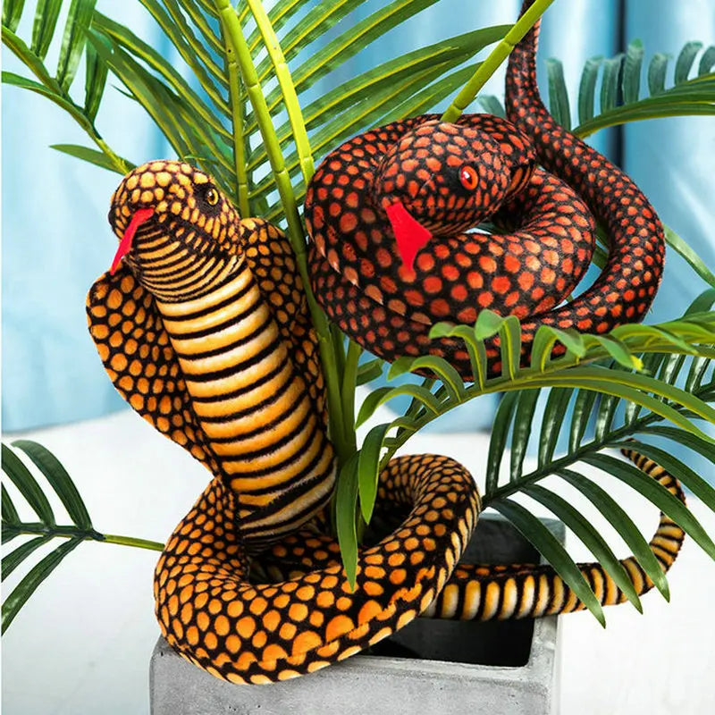 Plush Cobra Snake Pillow