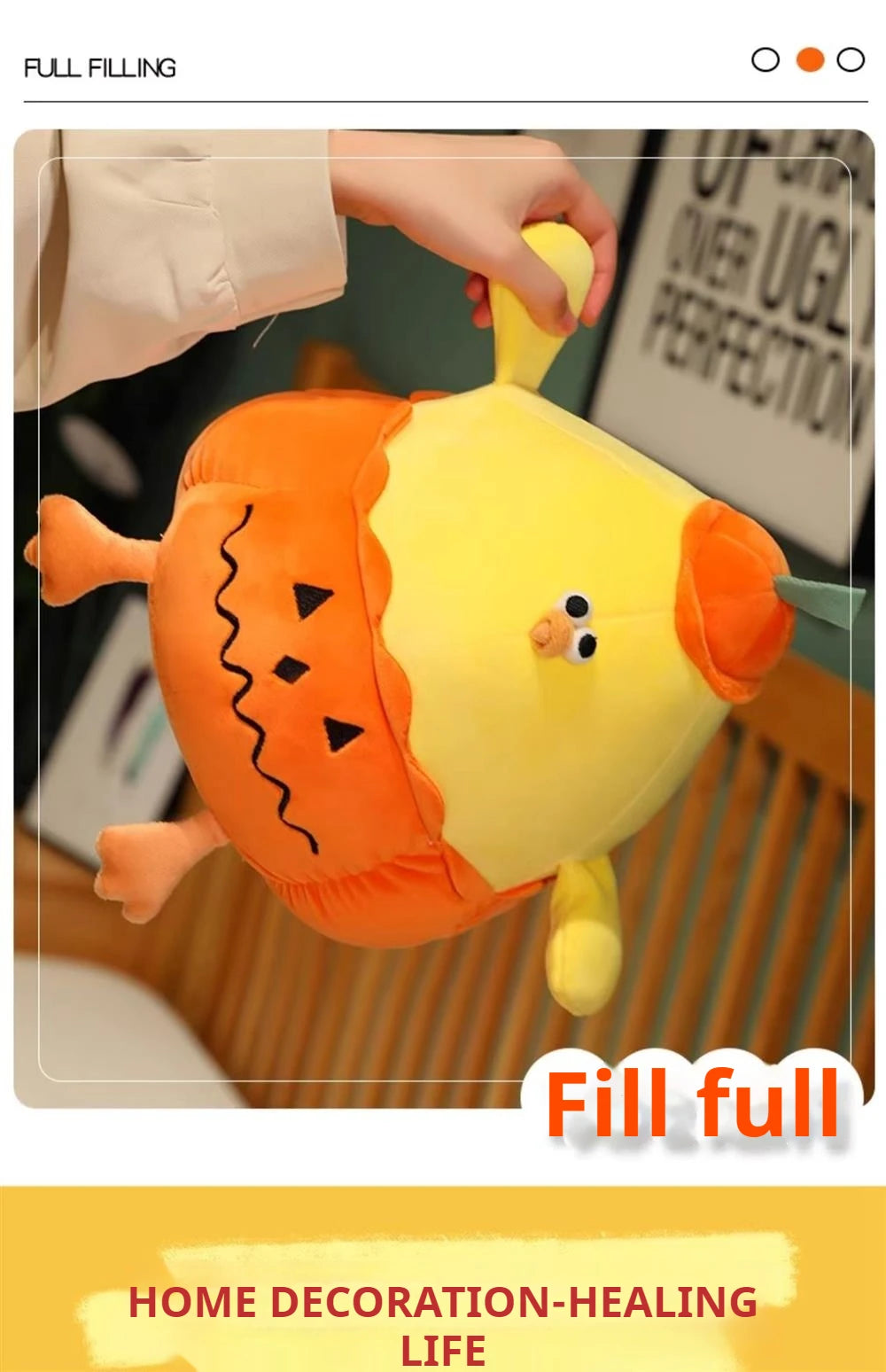 Dundun Metaverse Pumpkin Chicken Plush Toy