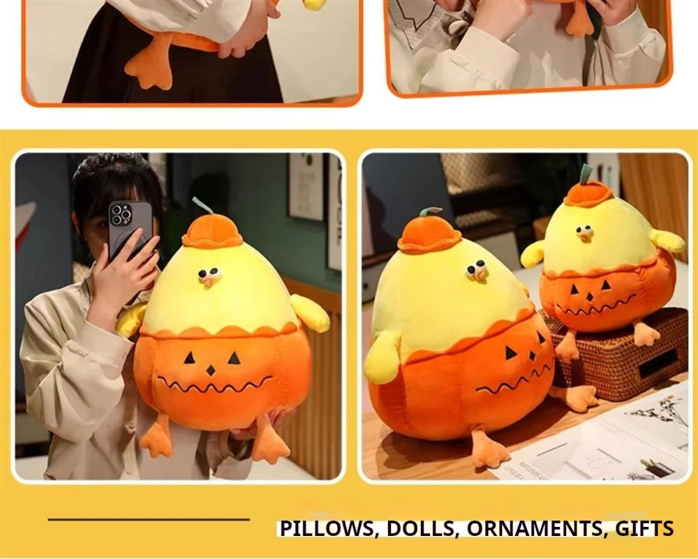 Dundun Metaverse Pumpkin Chicken Plush Toy