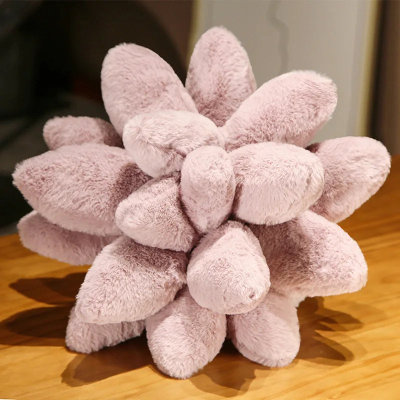 25/45cm Lifelike Succulent Plants Plush Toys Soft Doll Stuffed Green Potted Flowers Pillow Chair Cushion for Girls  Gift