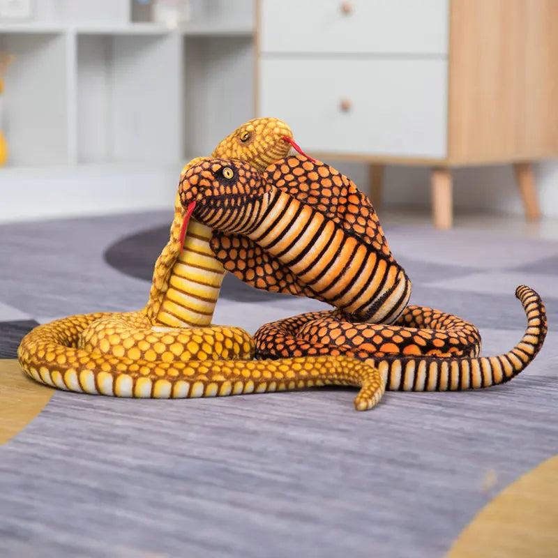 Plush Cobra Snake Pillow