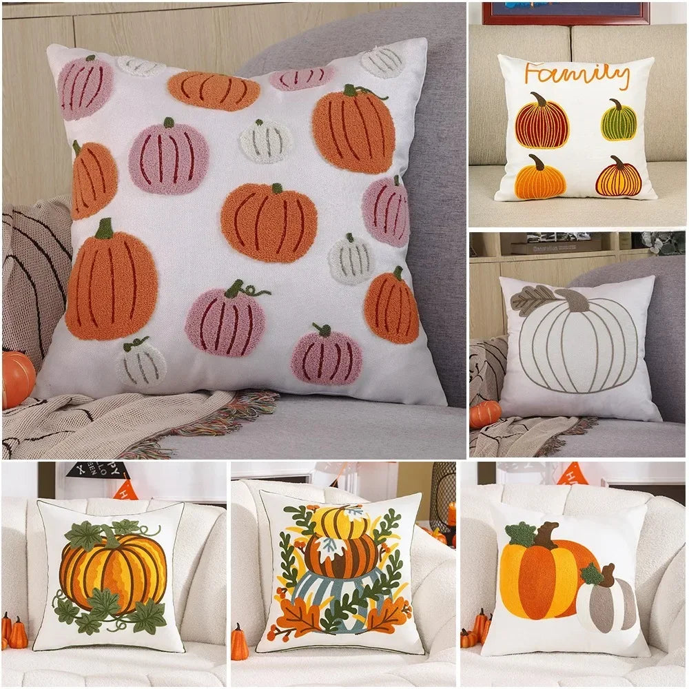 Autumn Pumpkin Cushion Cover