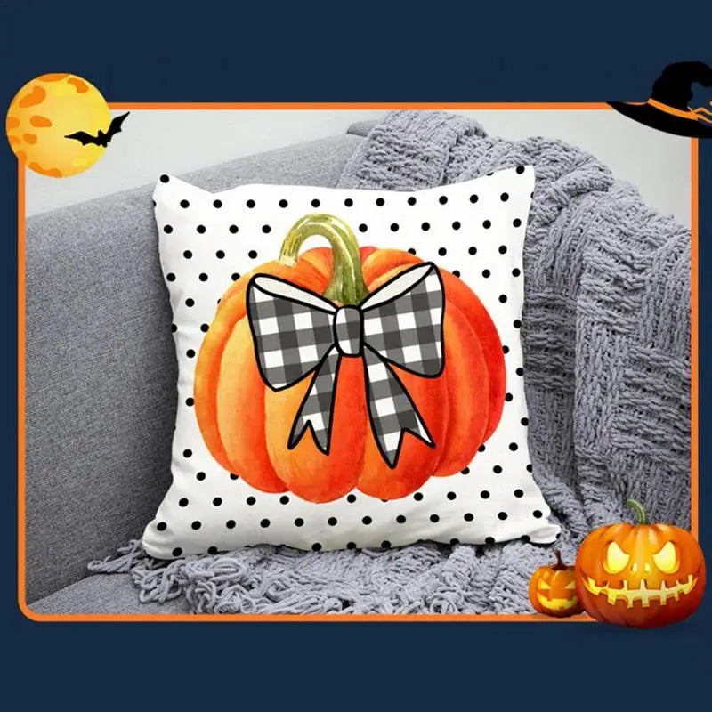 Halloween Pumpkin & Ghost Pillow Covers