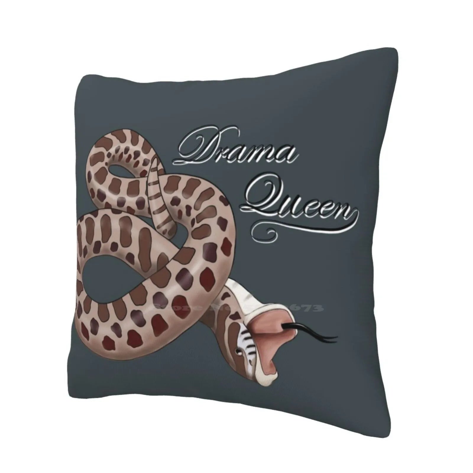 Drama Queen of Snake Pillow Cover