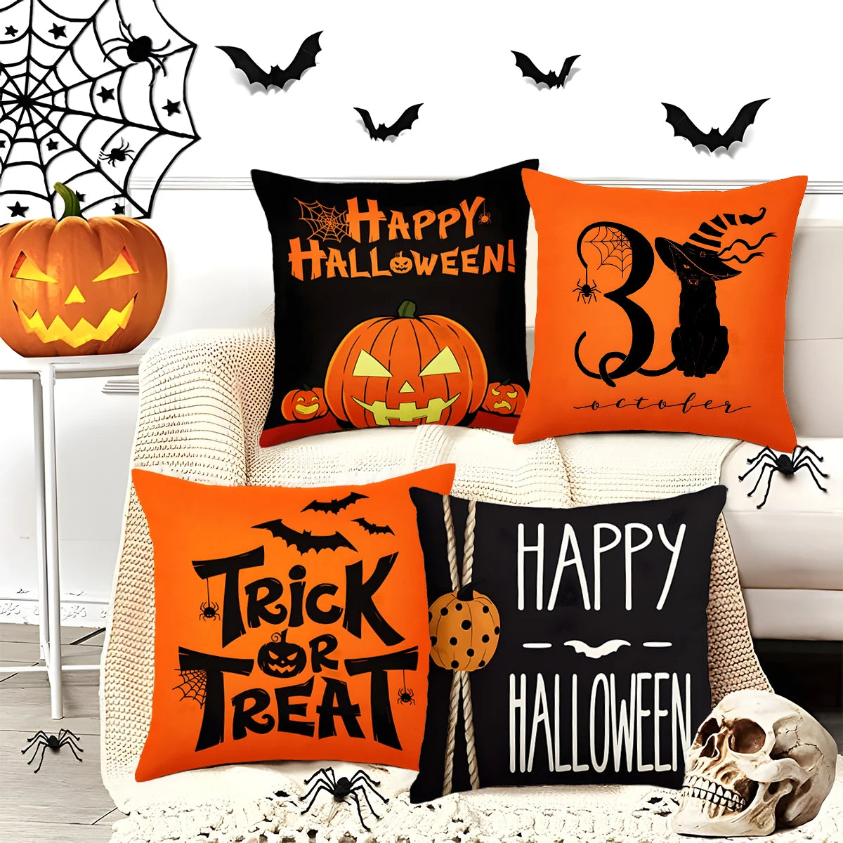 Happy Halloween Party Decorations Pillowcase