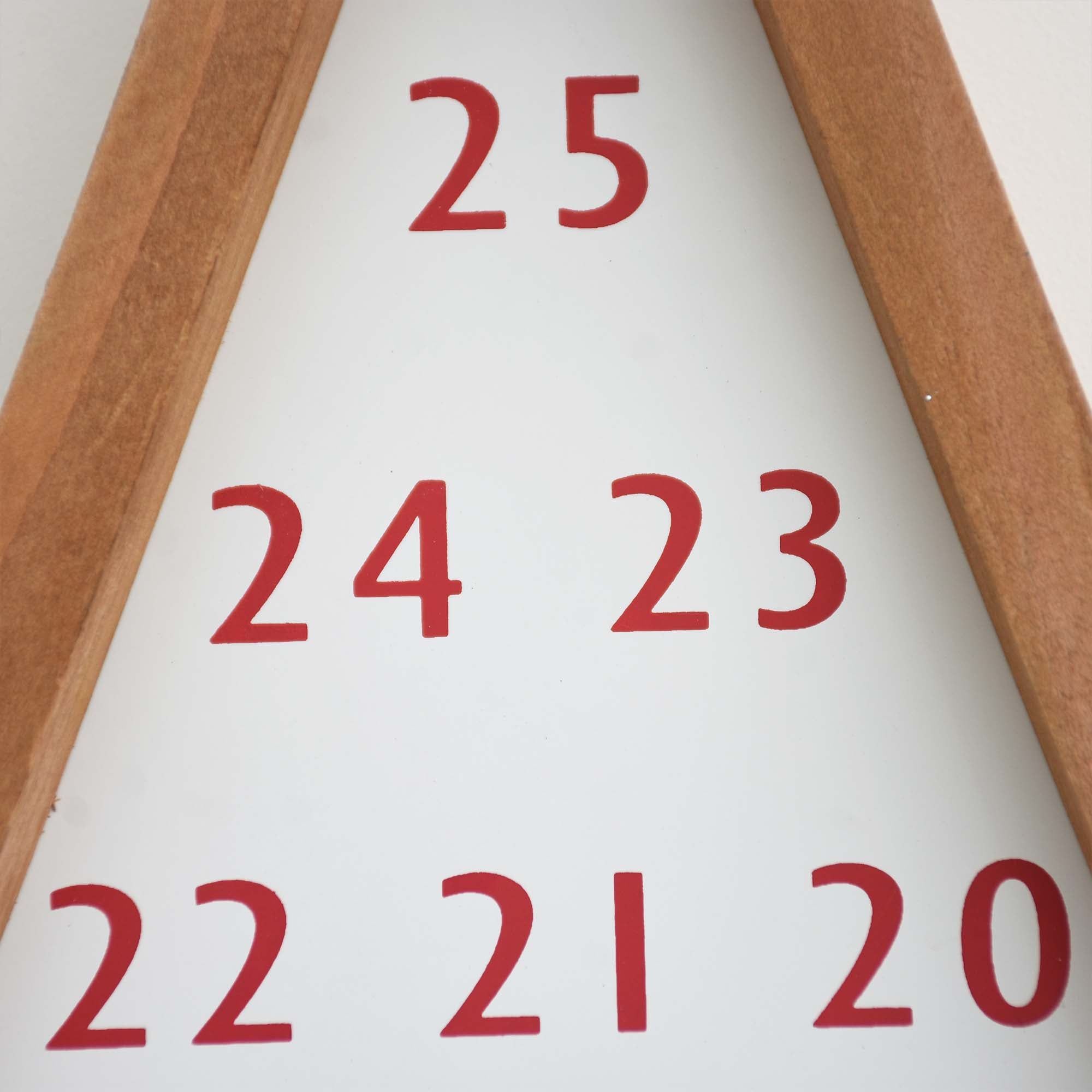 Wood Wall Countdown Calendar Sign with Star Magnet