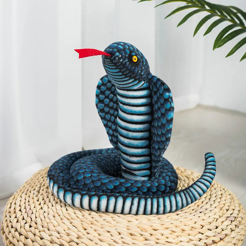 Plush Cobra Snake Pillow