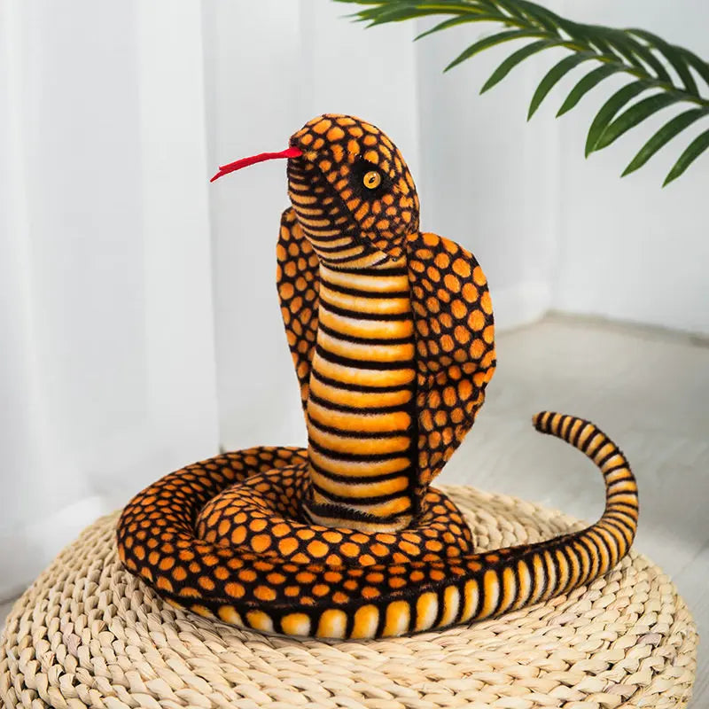 Plush Cobra Snake Pillow