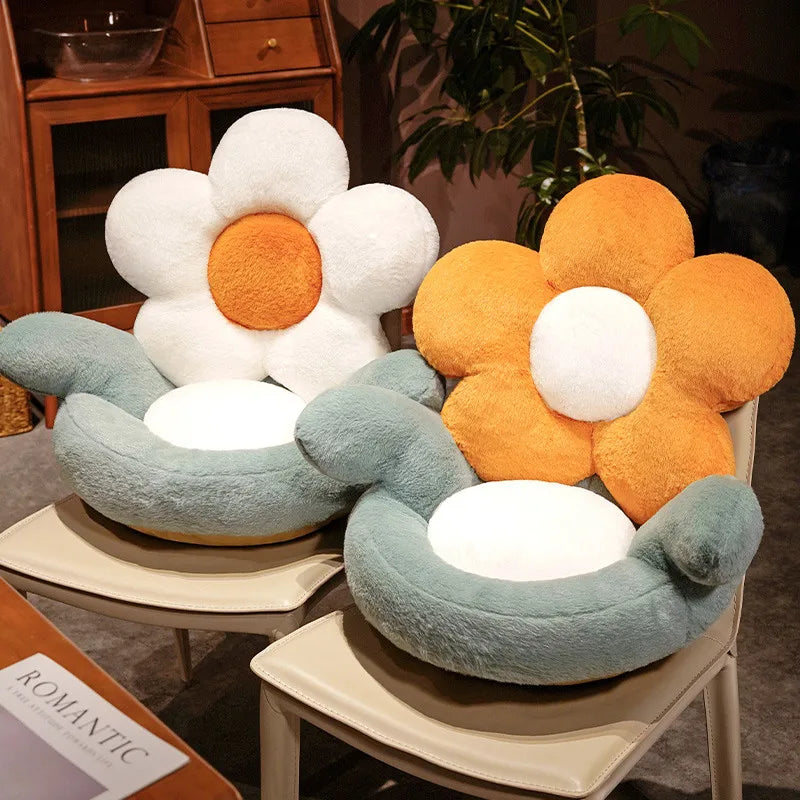 Creative Giant Five Petals Wrap Hip Plush Seat Cushion Cute Stuffed Flowers Sofa Pillow Plushie Toy Kawaii Room Deco Girls Gifts