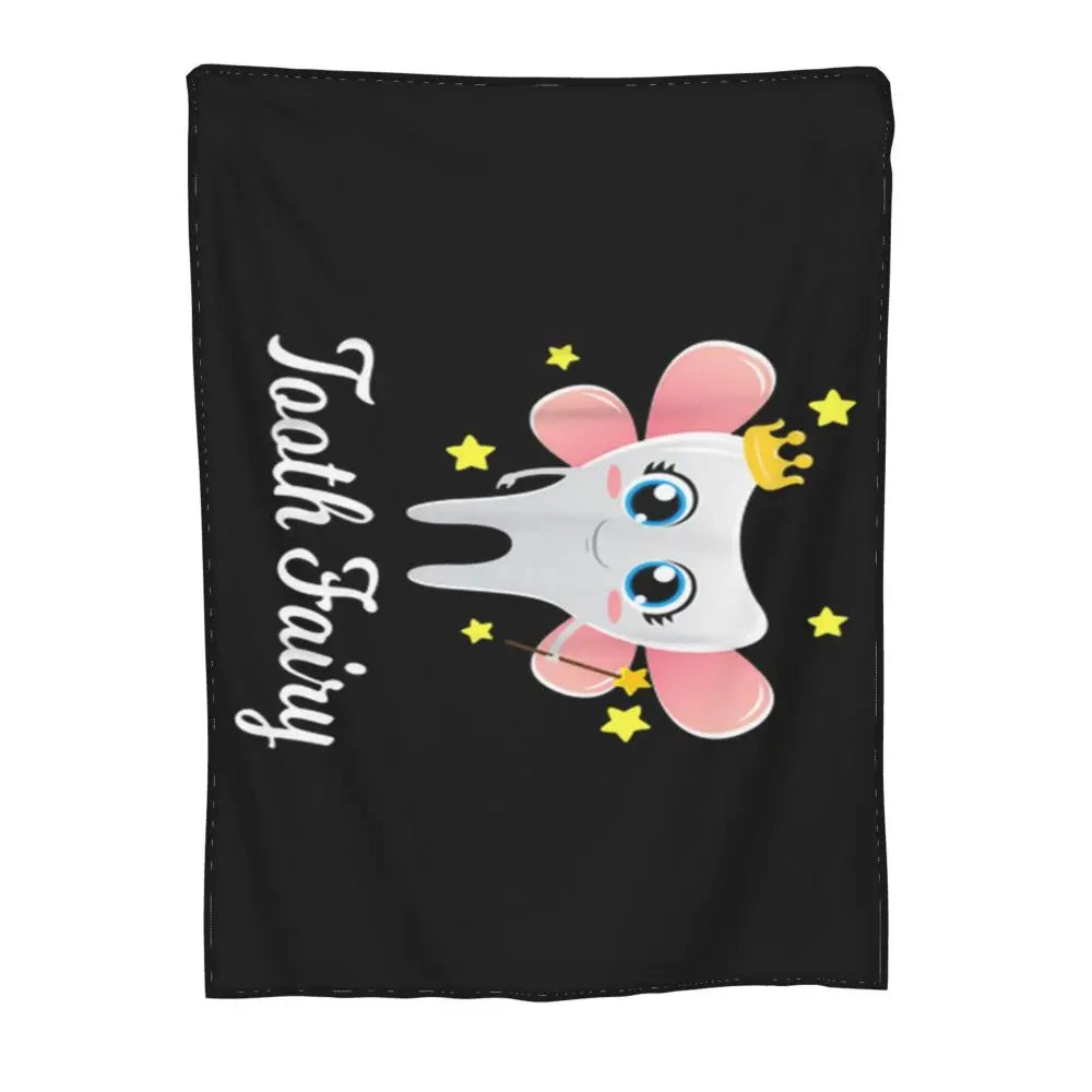 Awesome Tooth Fairy Funny Halloween Costume Gift Dentist Girl Youth Street Style Geek Throw Blanket