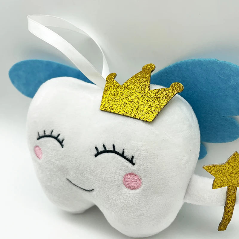 TreasuringU Tooth Fairy Plush Toys Cartoon Soft Stuffed Tooth Dolls Cute Car House Pillow Birthday Gift for Children Kids