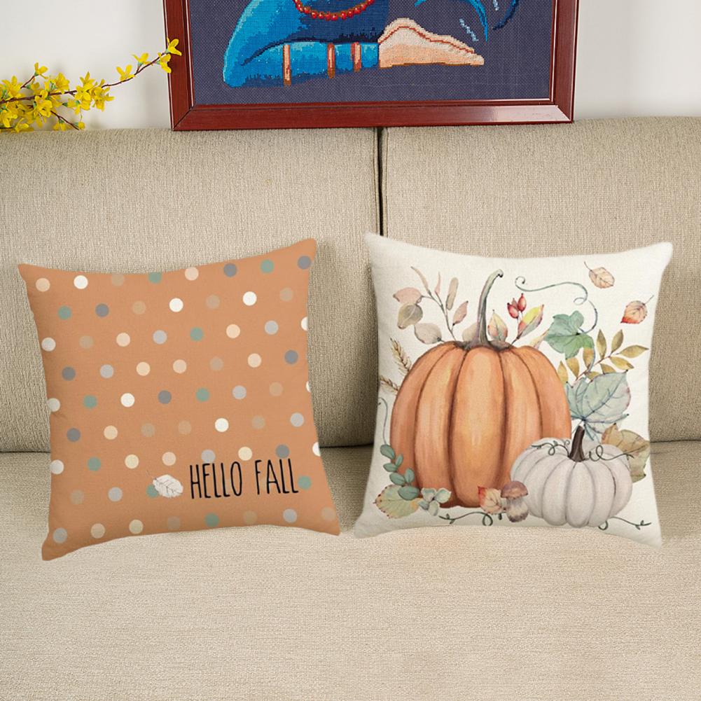 Autumn Pumpkin Throw Pillow Covers Set