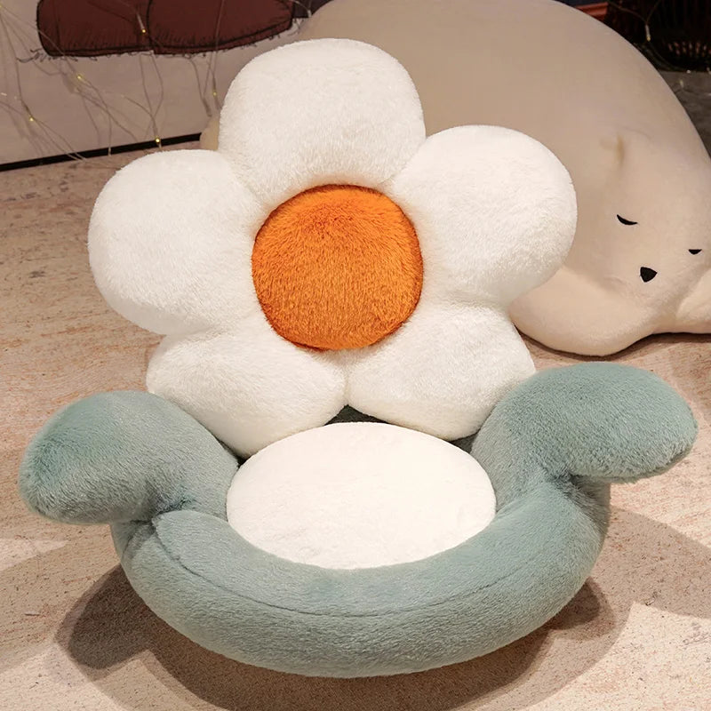 Creative Giant Five Petals Wrap Hip Plush Seat Cushion Cute Stuffed Flowers Sofa Pillow Plushie Toy Kawaii Room Deco Girls Gifts