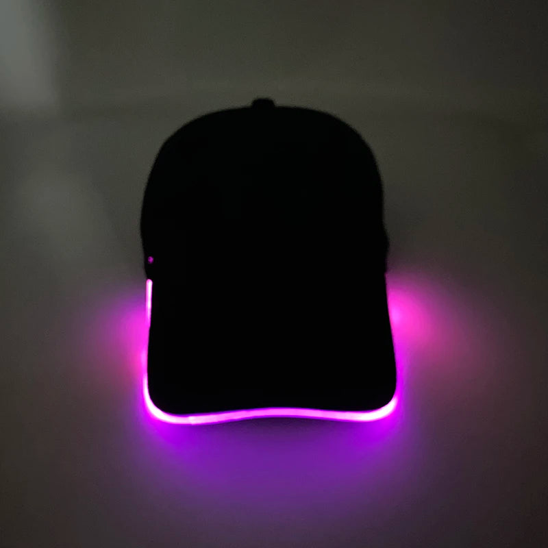 LED Light up Baseball Hat Flashing Glow Rave Party Cap Halloween trick or treat funny Pumpkin hat for man women cosplay costume