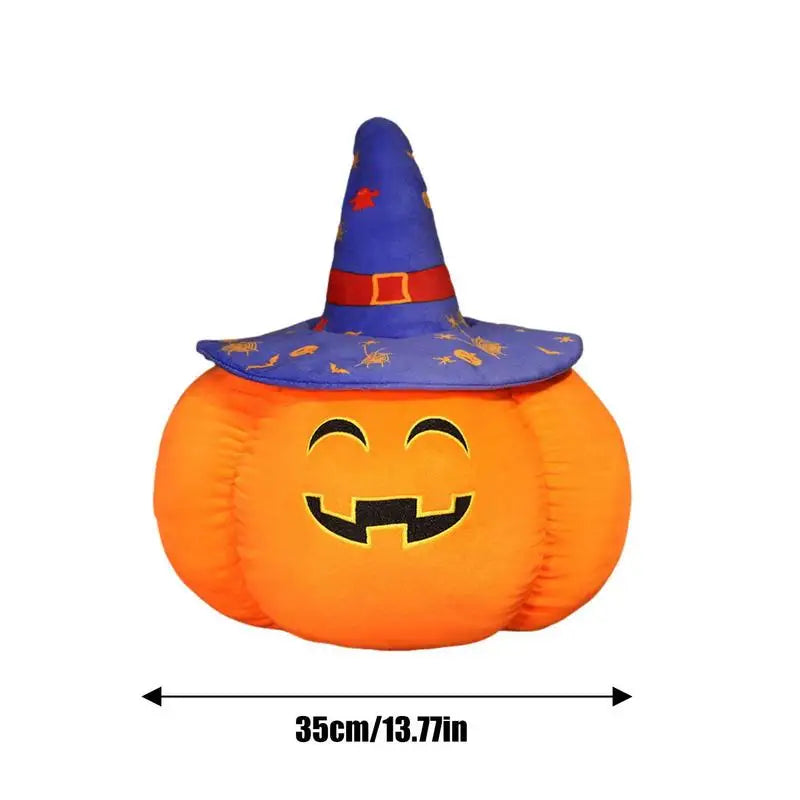 Witch Hat Pumpkin Plush Pillow